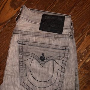True Religion Gray Jeans